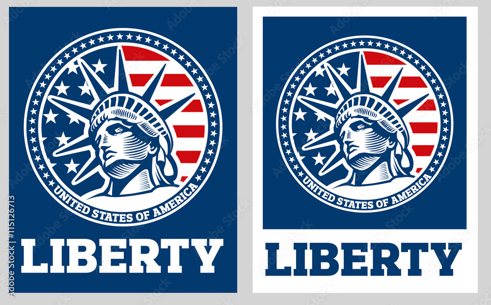 Plakat statue of liberty, new york, usa,
