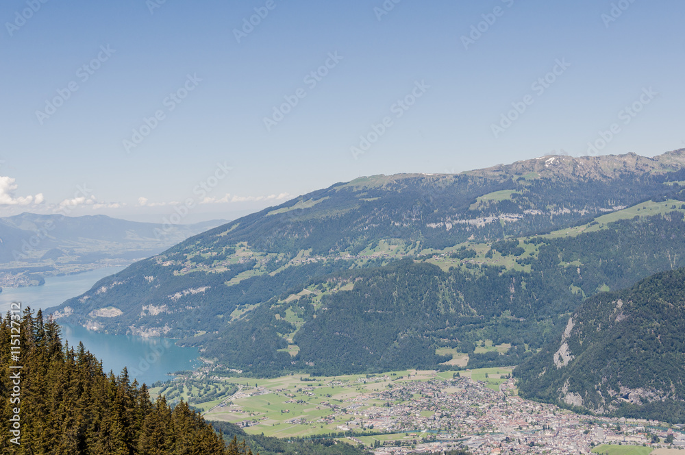 Interlaken, Stadt, Alpen, Schweizer Berge, Berner Oberland, Schynige Platte, Thunersee, Wanderweg, Wanderung, Sommer, Schweiz