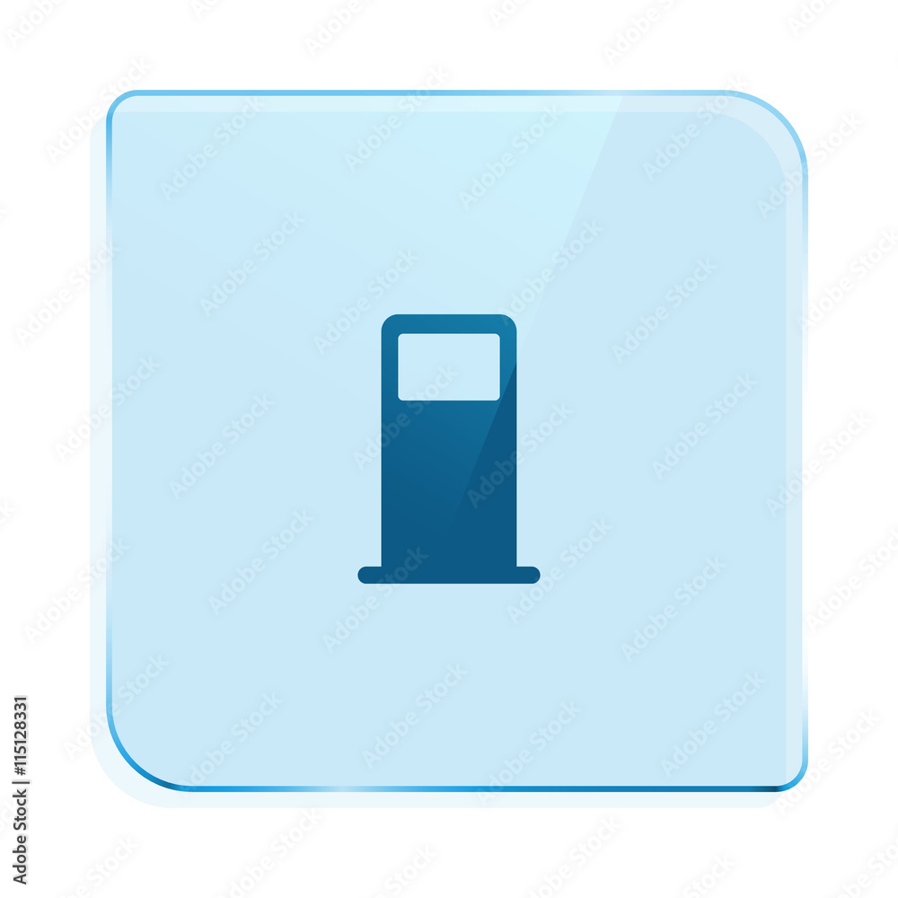 Petrol refueling station vector icon Petrol refueling station vector icon