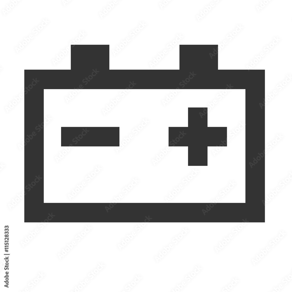 Accumulator icon isolated on a white background. Vector illustration. Accumulator icon isolated on a white background. Vector illustration.