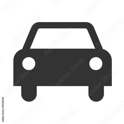 Car icon isolated on a white background. Vector illustration.
