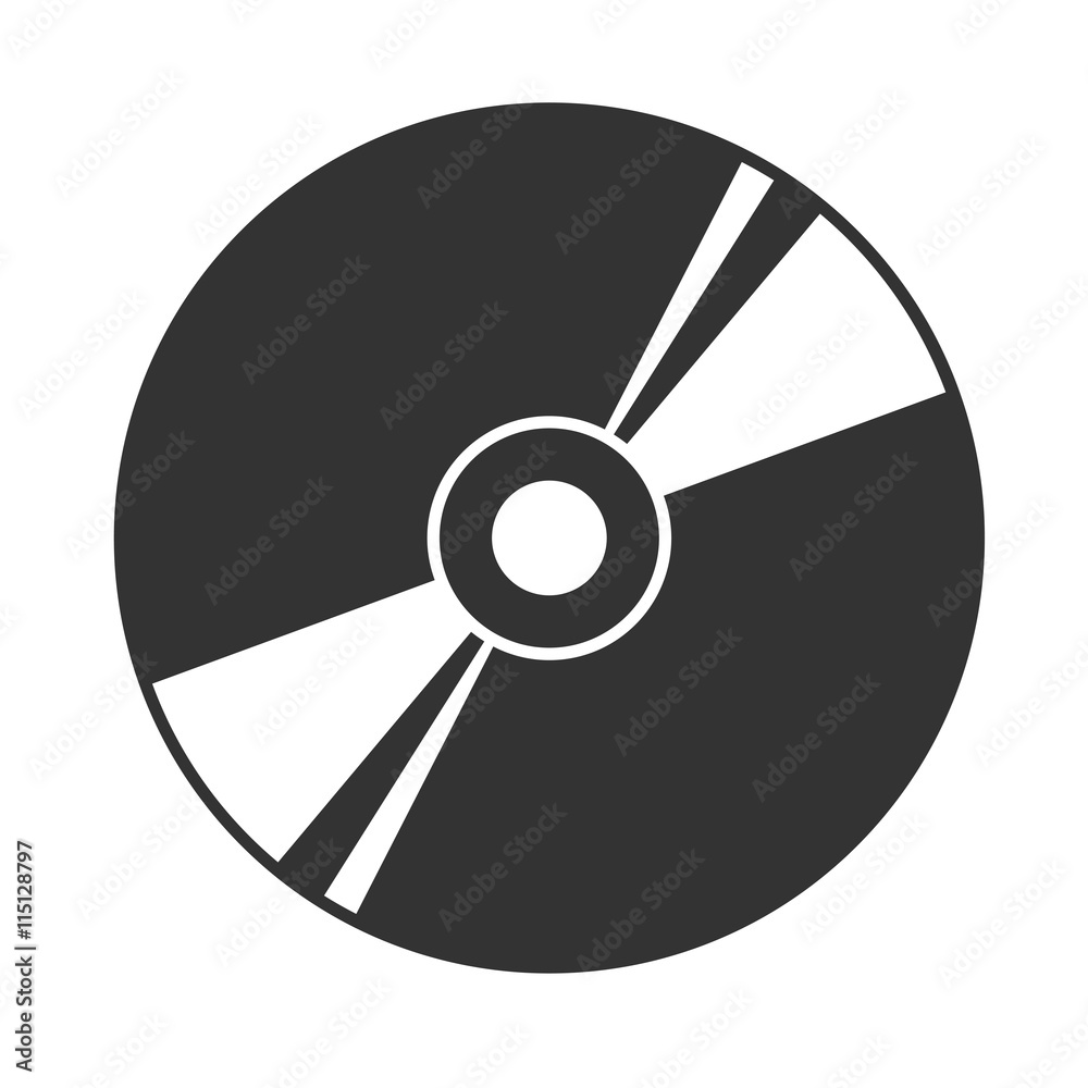 Disc icon isolated on a white background. Vector illustration. Disc icon isolated on a white background. Vector illustration.