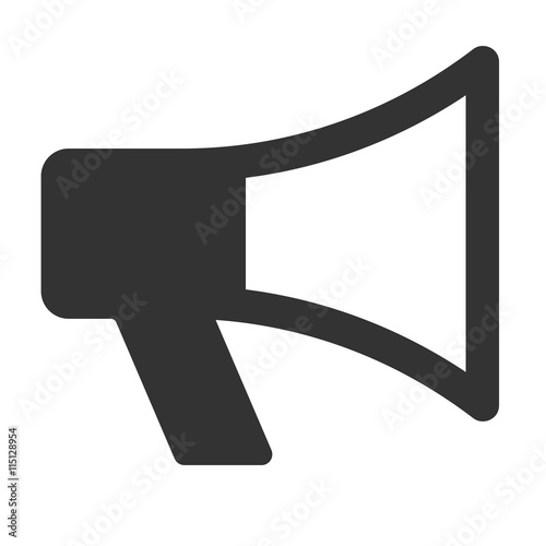 Loudspeaker icon isolated on a white background. Vector illustration.
