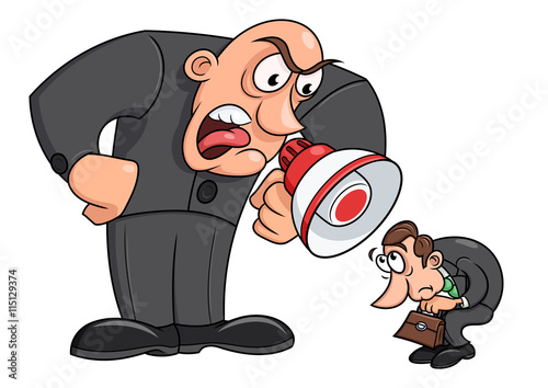 Boss yelling at his worker 3
