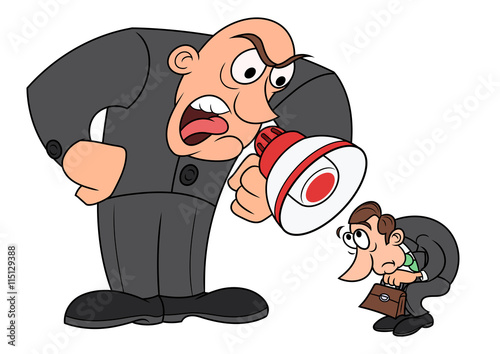 Boss yelling at his worker 4