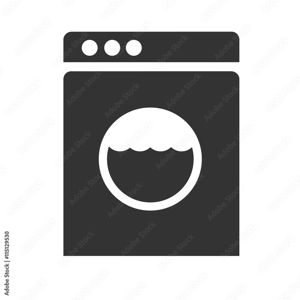 Washing machine icon isolated on a white background. Vector illustration. Washing machine icon isolated on a white background. Vector illustration.