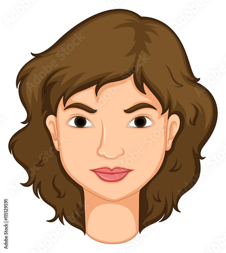 Woman with brown hair