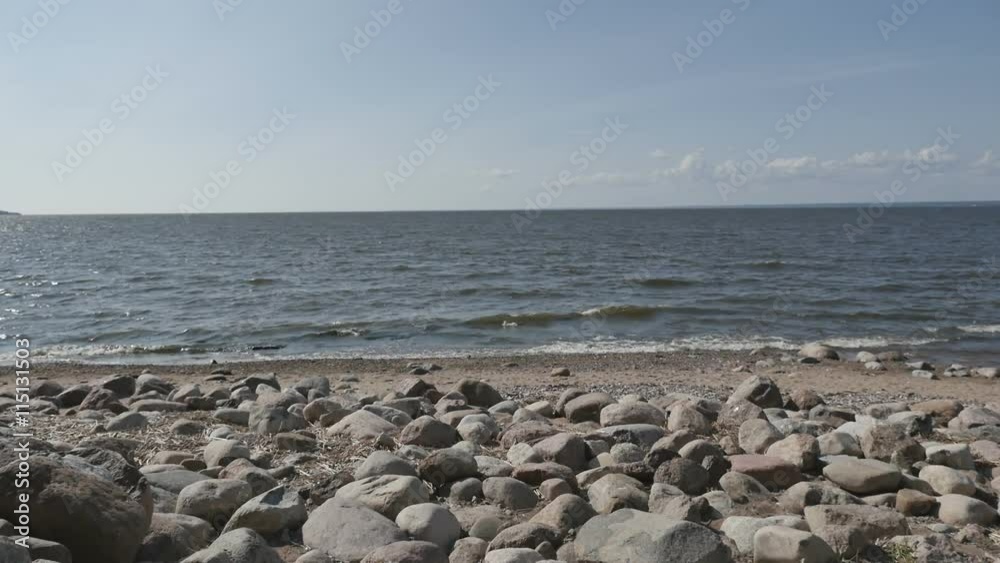Sea surf. Waves runs on coastal rocks. The Original video without any processing. Footage 1920x1080 Sea surf. Waves runs on coastal rocks. The Original video without any processing. Footage 1920x1080