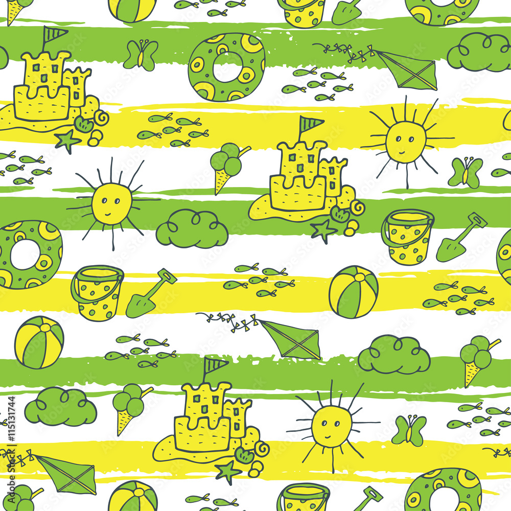 Summer seamless pattern Summer seamless pattern