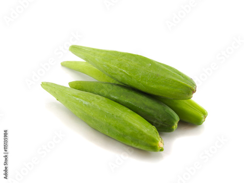 Green vegetable of isolated