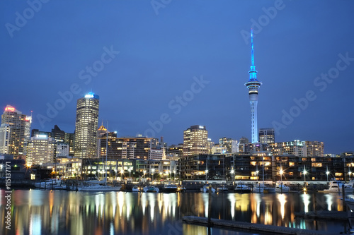 Auckland City at night