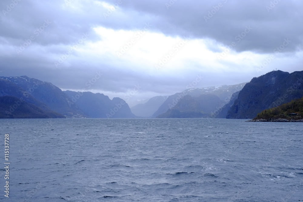 Panorama fjord, norway