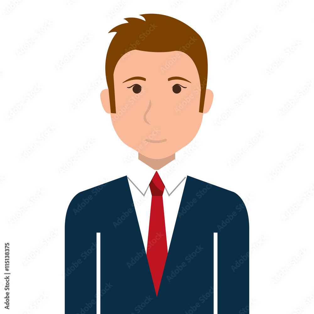 Businessman executive profile cartoon theme design, vector illustration graphic. Businessman executive profile cartoon theme design, vector illustration graphic.