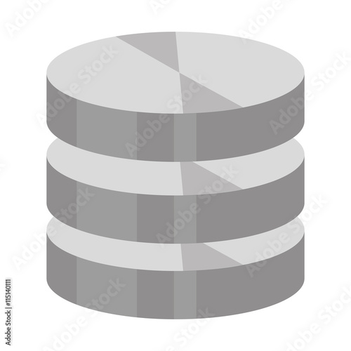 Hosting and cloud computing icon design, vector illustration isolated graphic.