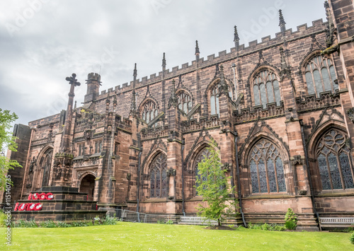 Chester cathedral in England photo