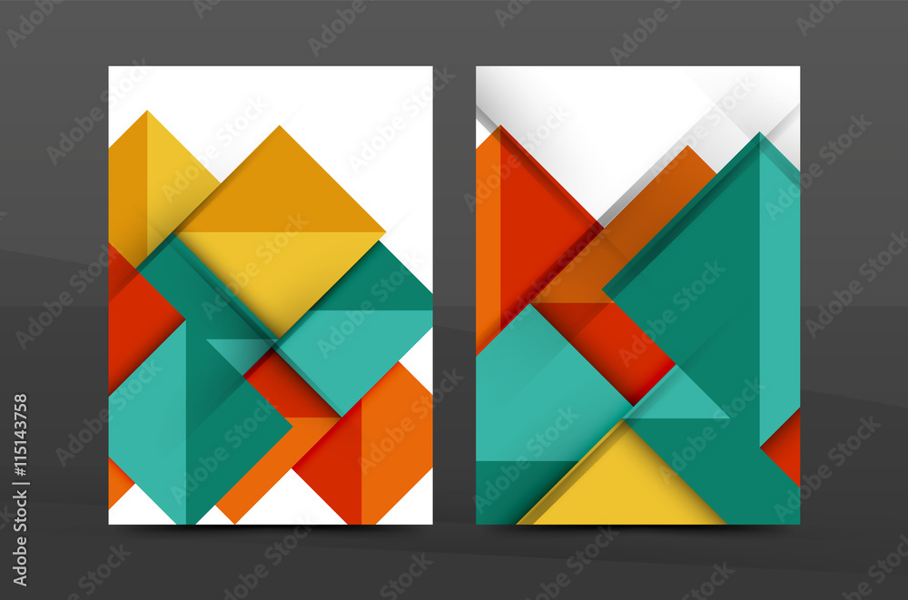 Geometric abstract background