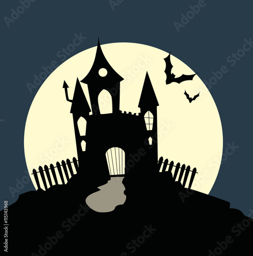 Spukschloss Halloween Vektor