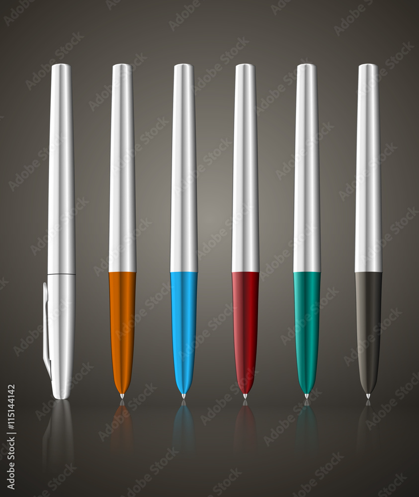 Colorful metallic ball pens Colorful metallic ball pens