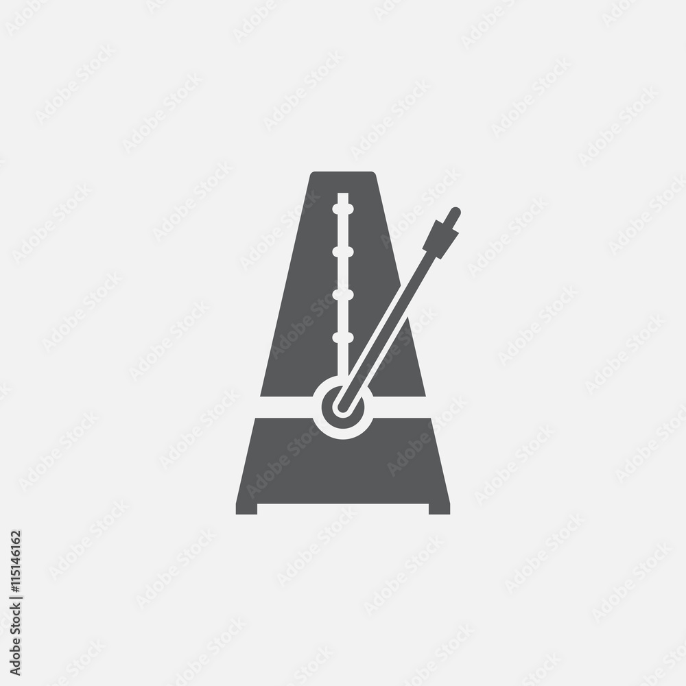 Metronome Icon Design Template Vector Isolated Illustration Stock