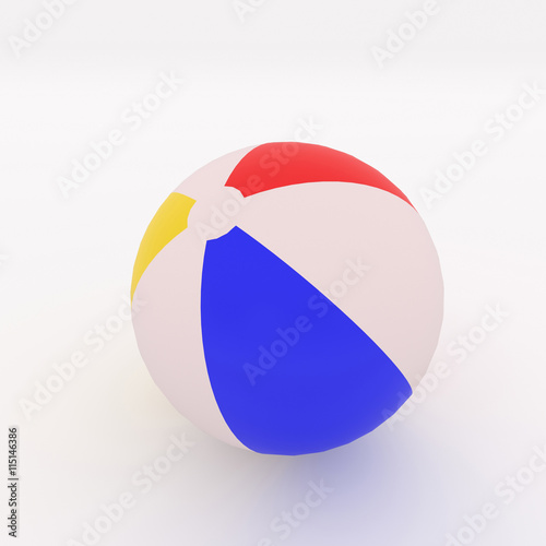 Free Download 3D rendering of Beach ball isolated - GFXLoad