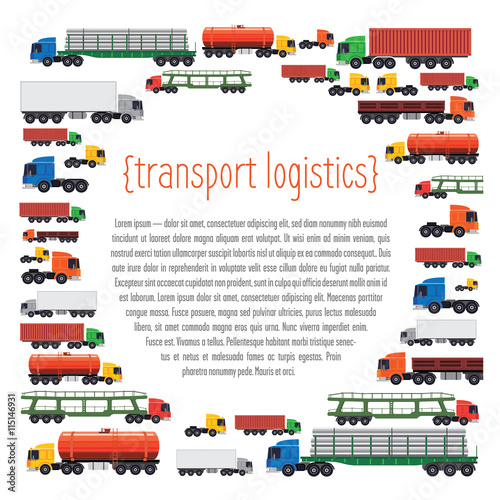 Transportation layout template