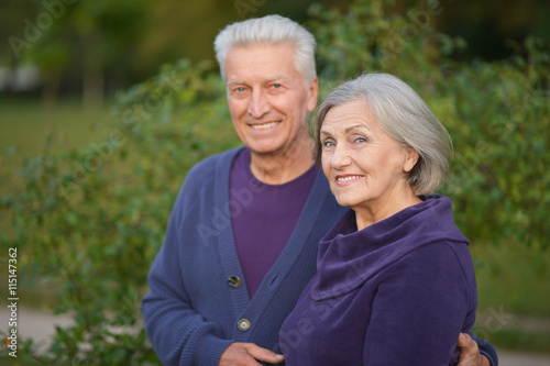 couple in autumn park