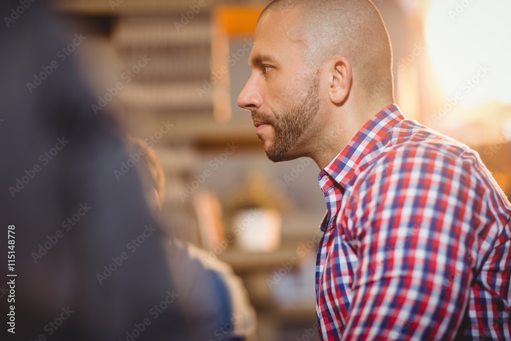 Obraz premium Man in meeting