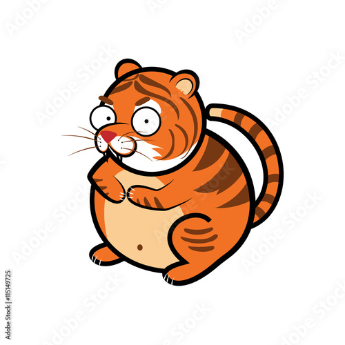 animal tiger cartoon theme elements