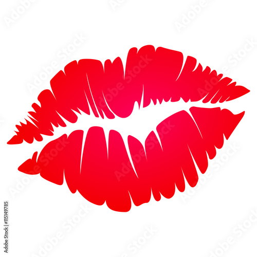 red kiss photo