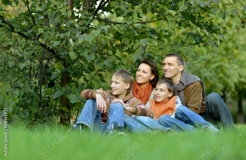 beautiful happy family 