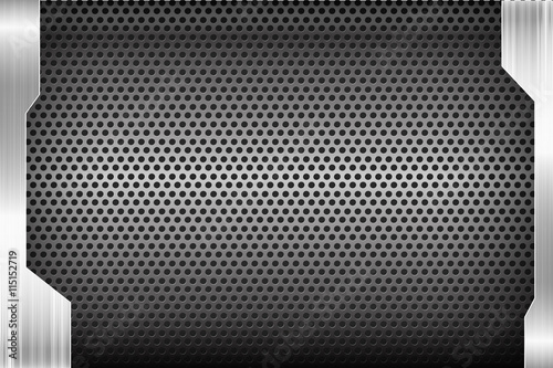 Polished steel texture on hold metal abstract background vector