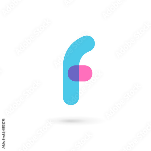 Letter F logo icon design template elements