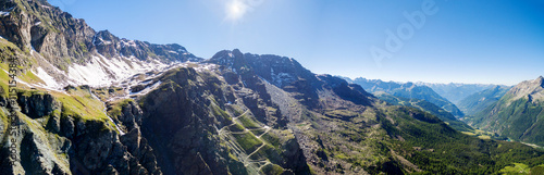 Valmalenco  IT  - Vista aerea panoramica dell Alpe Entova verso lo Scerscen - 2016