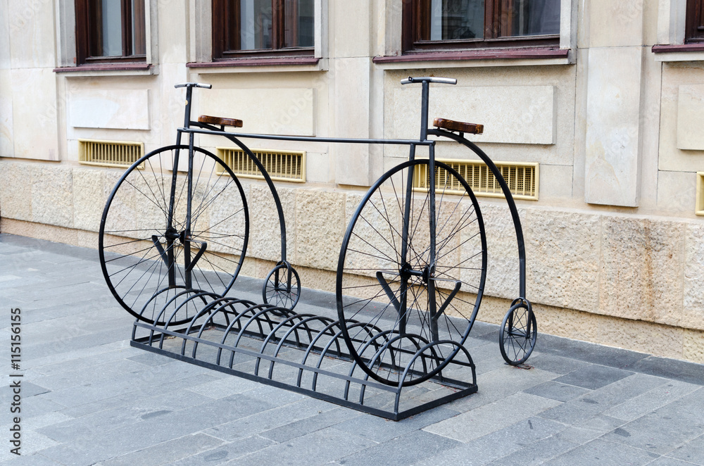 Bike Stand in Penny Farthing Design, Bratislava, Slovakia Bike Stand in Penny Farthing Design, Bratislava, Slovakia