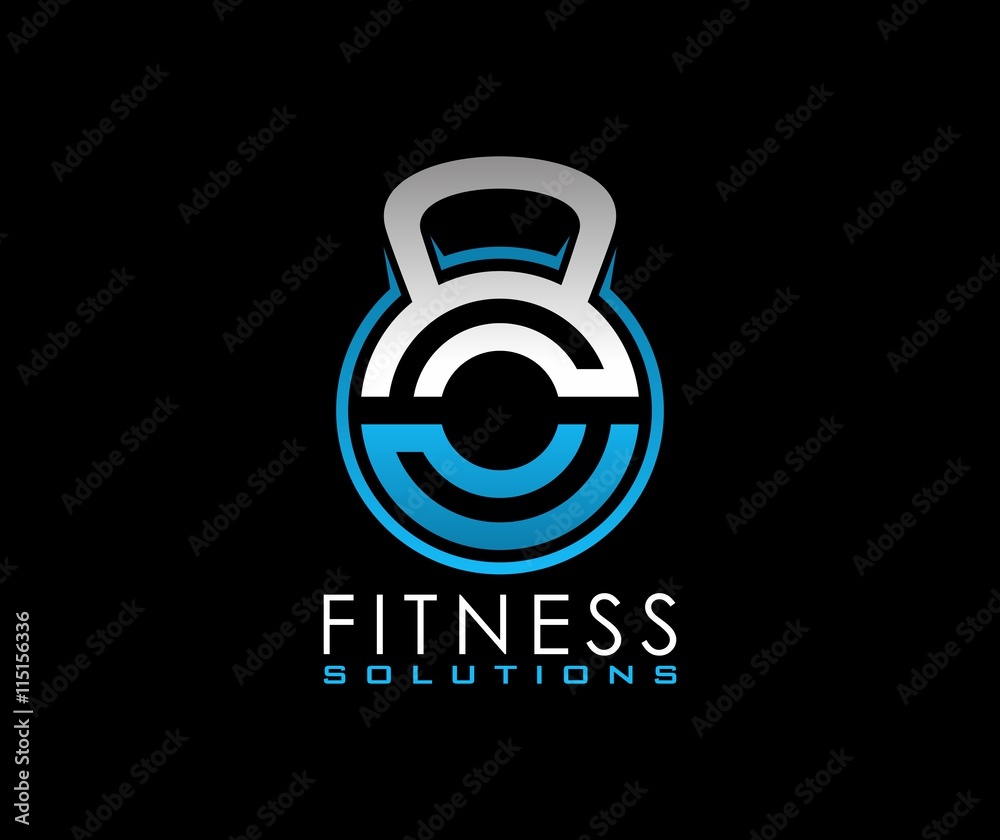 Obraz premium Fitness logo