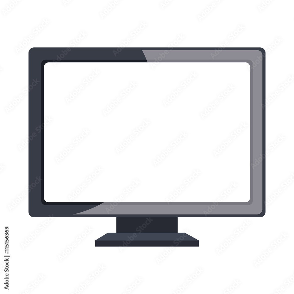 Television icon in black and white,Technology and smart electronic device theme design. Television icon in black and white,Technology and smart electronic device theme design.