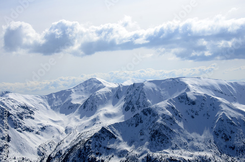 winter panorama of mountains © piotr290