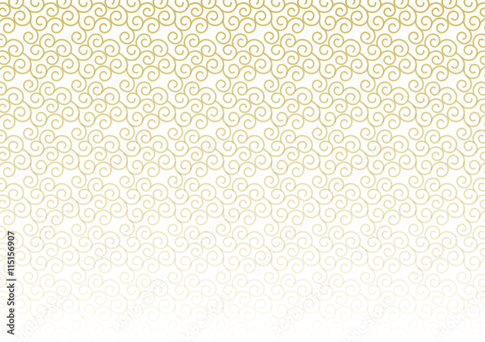 唐草模様 背景 イラスト 金 グラデーション Stock Vector Adobe Stock