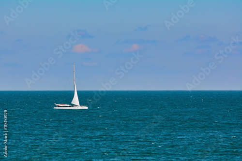 Yacht in the Sea