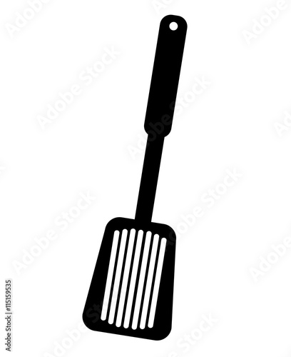 Kitchen utensil colorful icon, vector illustration graphic.