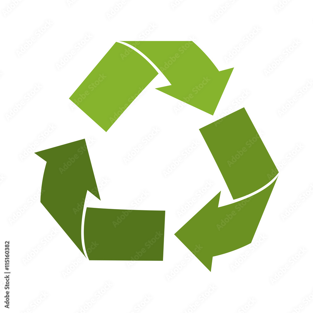 Fototapeta premium Reuse, reduce, recycle isolated icon, vector illustration graphic.