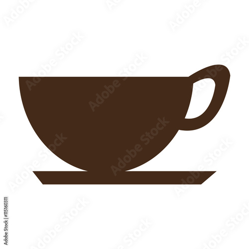 Fresh and delicious coffee cup icon, vector illustration graphic.