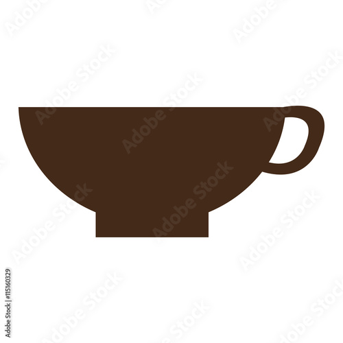 Fresh and delicious coffee cup icon, vector illustration graphic.