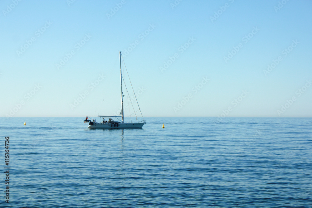 Summer sailing boat
