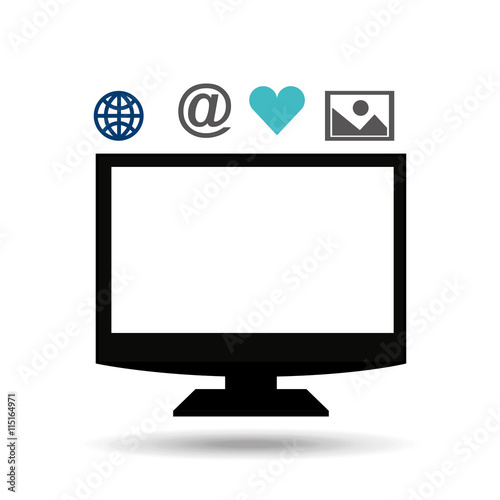 tv technology communication icon