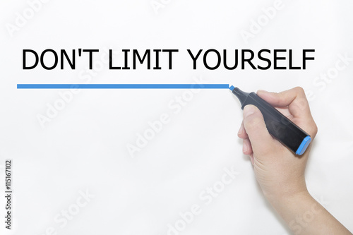 dont limit yourself text  photo