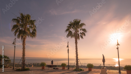 Sicilian Coastal Town Cityscape photo