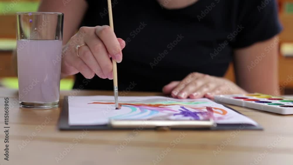 Artist Paints a Picture Artist Paints a Picture