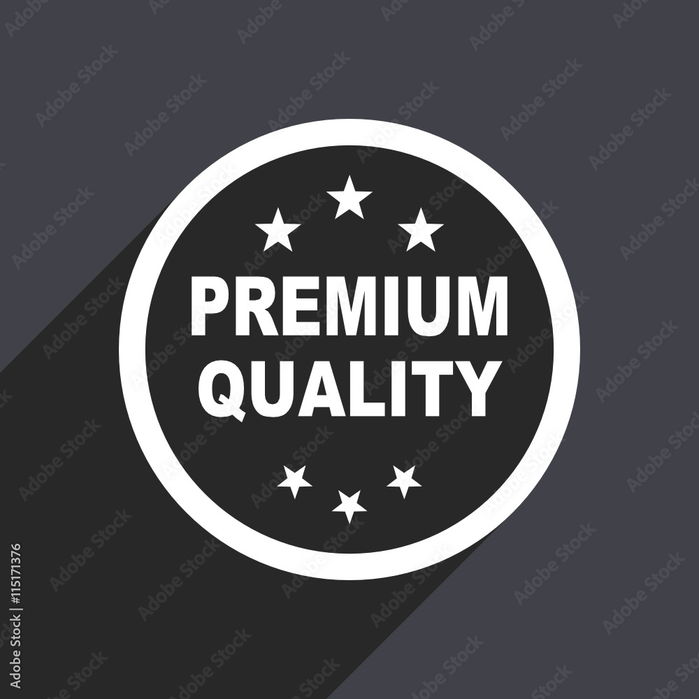 Flat design gray web premium quality vector icon Flat design gray web premium quality vector icon