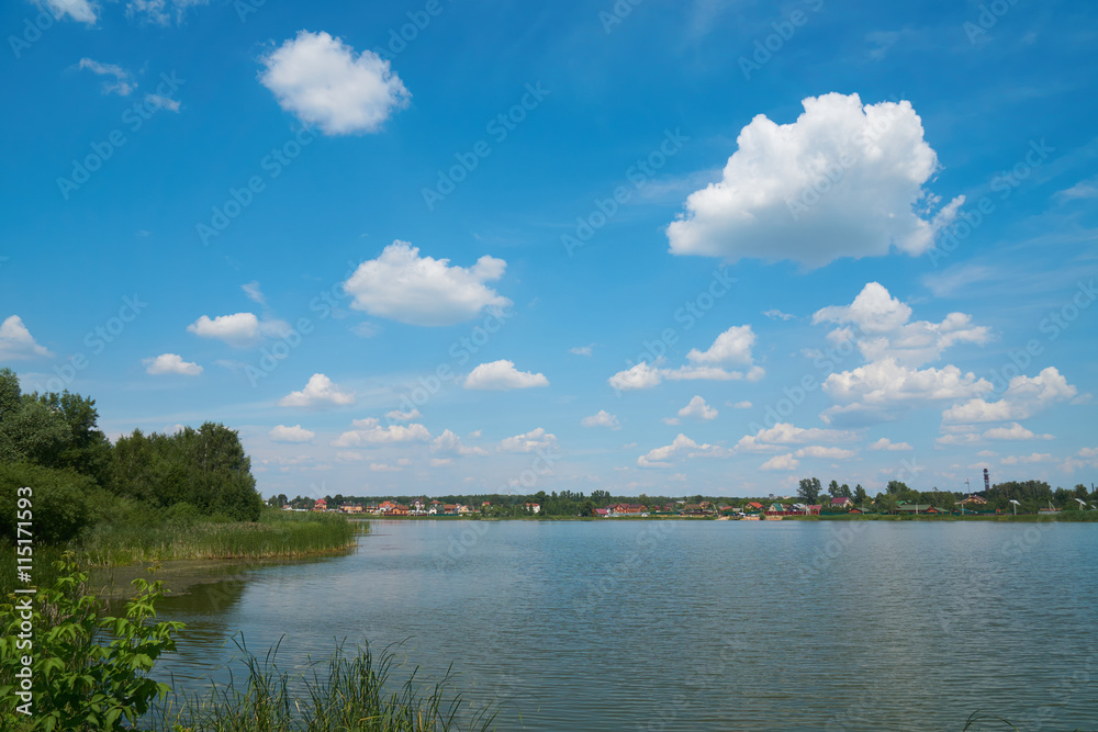Summer day on the river Summer day on the river
